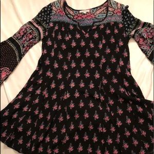 Patrons of Peace Black Floral Dress